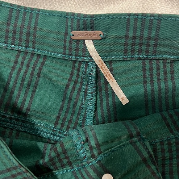 Free People Plaid Skinny Pants - Picture 4 of 4